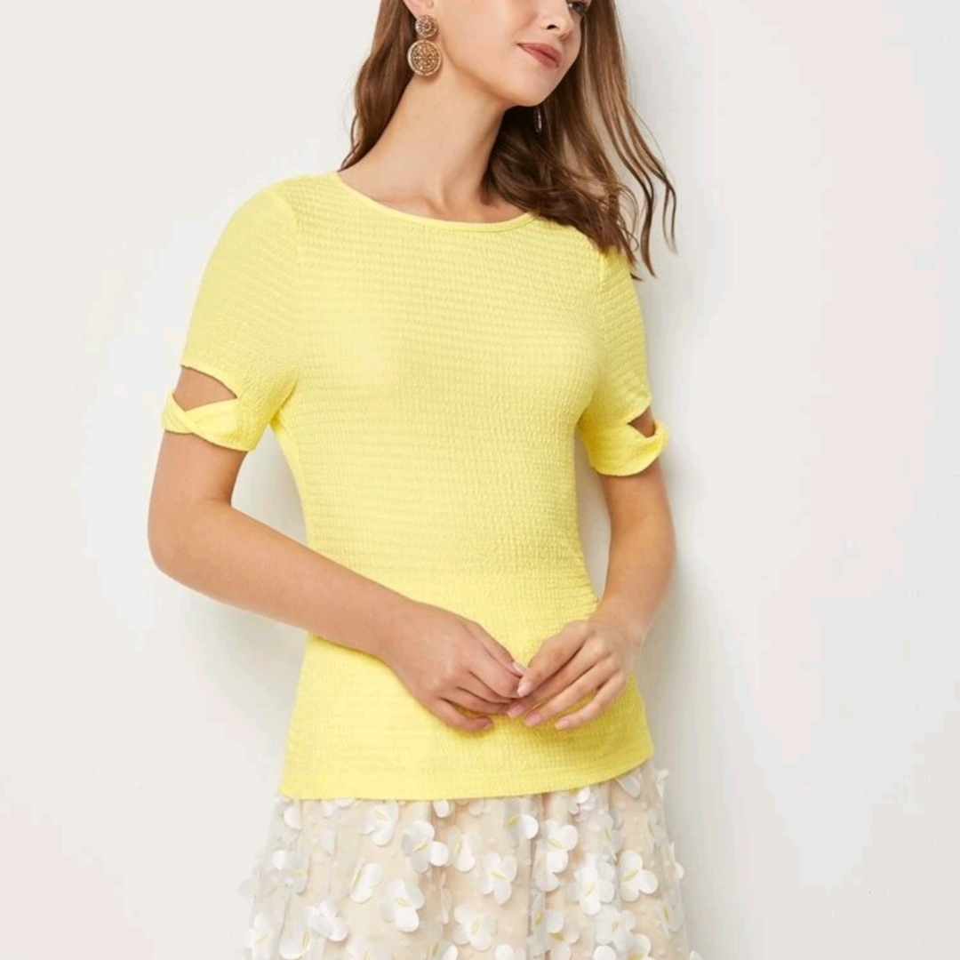 Blusa poliester strech - Yellow, S