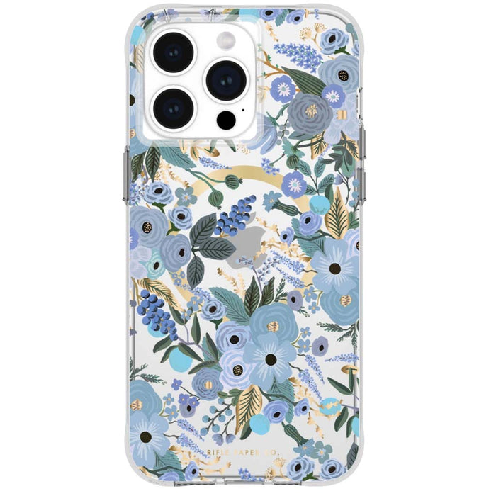 Rifle Paper Co iPhone 15 Pro Grgn Blu