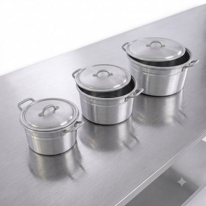 Set de 3 Ollas de aluminio