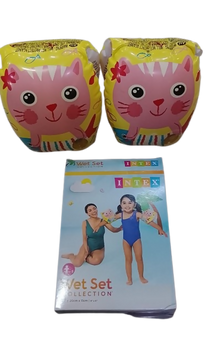FLOTADORES DE BRAZOS DE GATITOS FELICES