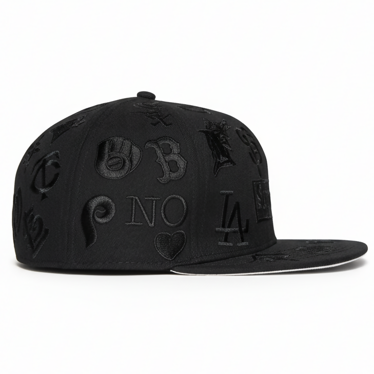 Gorra Supreme x MLB All Over 59FIFTY – Black on Black Edition