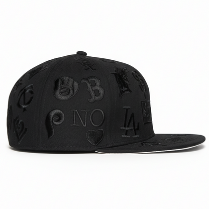 Gorra Supreme x MLB All Over 59FIFTY – Black on Black Edition