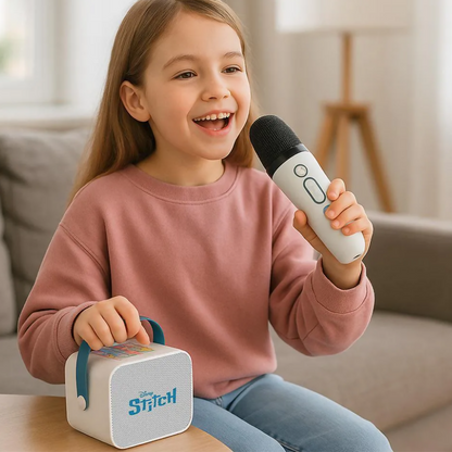 Disney Stich Spkr Wls-BT Karaoke kit w mic