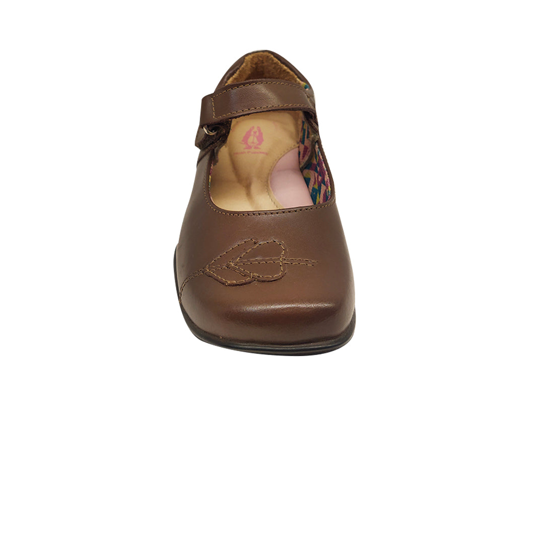 Zapatos escolares Emy cafe para Niñas