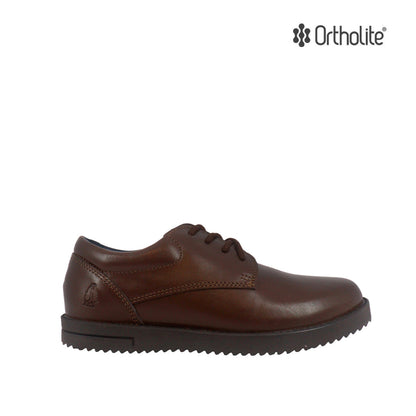 Zapatos escolares Canguru Oxford 2.0 café para niño