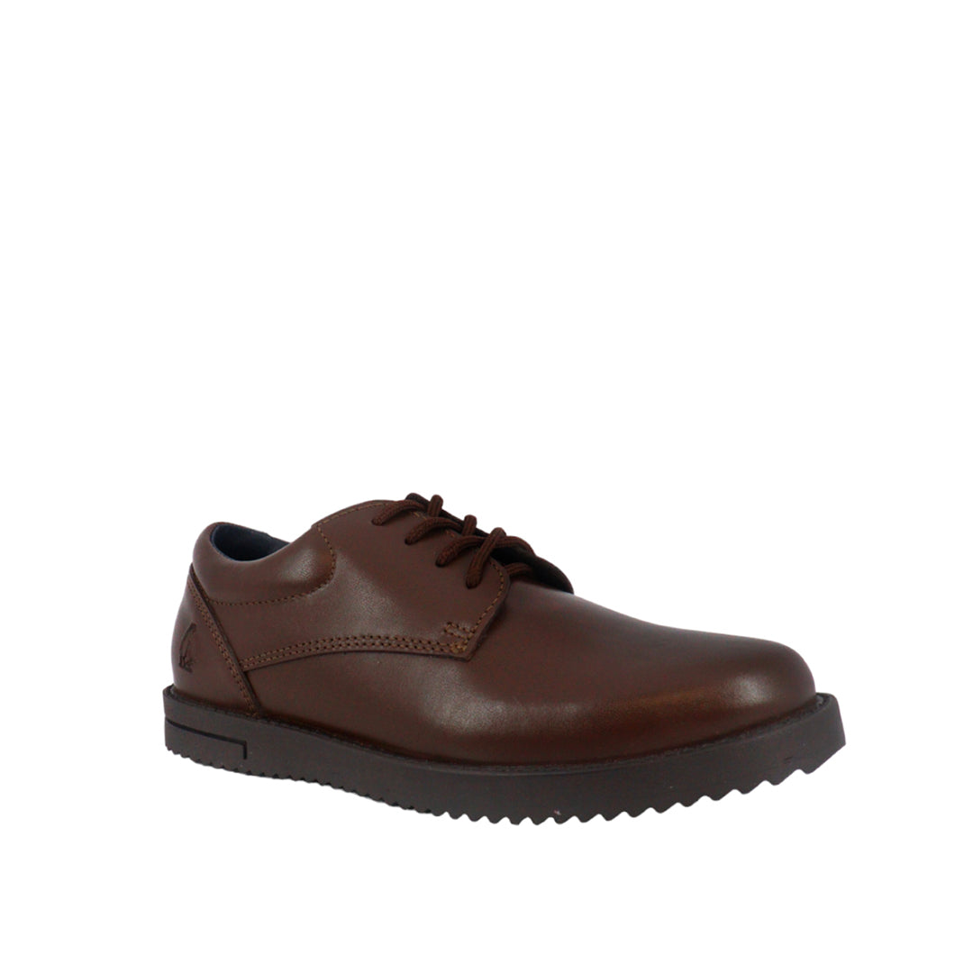 Zapatos escolares Canguru Oxford 2.0 café para niño