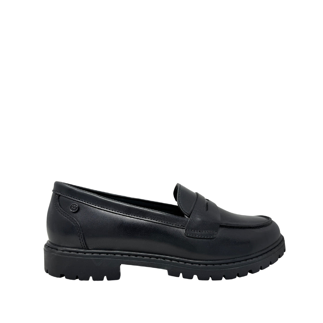 Mocasines escolares Aisling para niña color negro