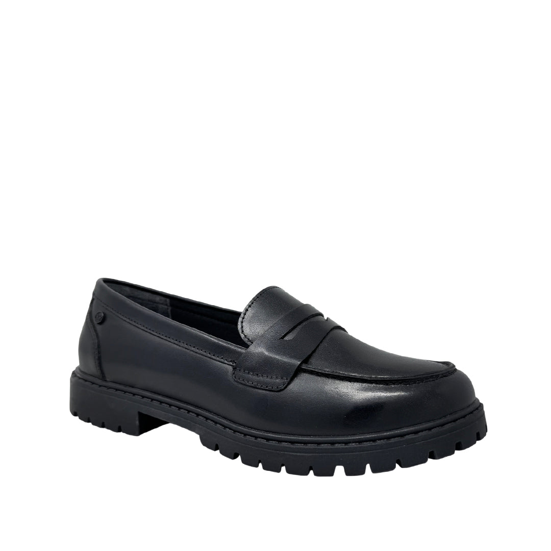 Mocasines escolares Aisling para niña color negro