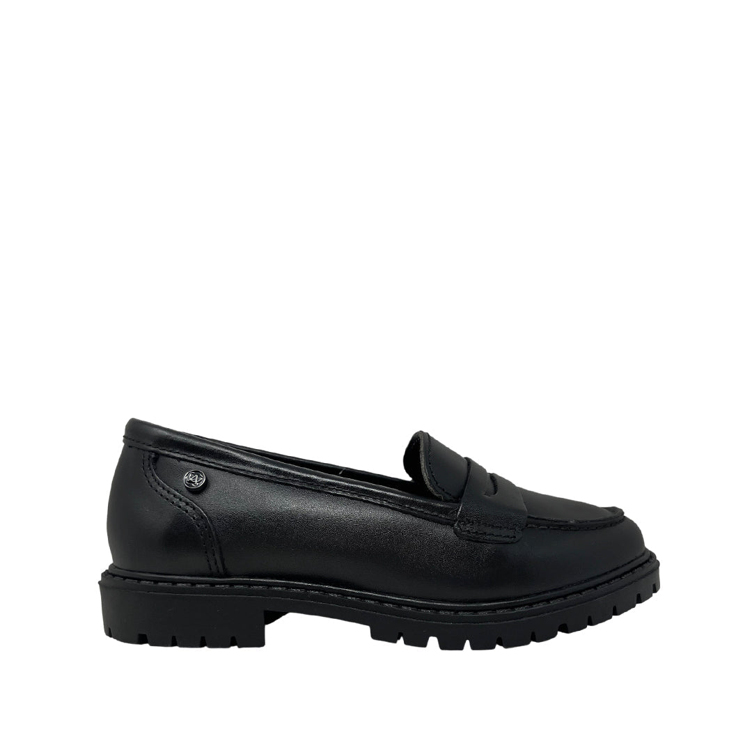 Mocasines escolares Aisling para niña color negro