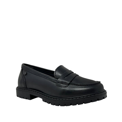 Mocasines escolares Aisling para niña color negro