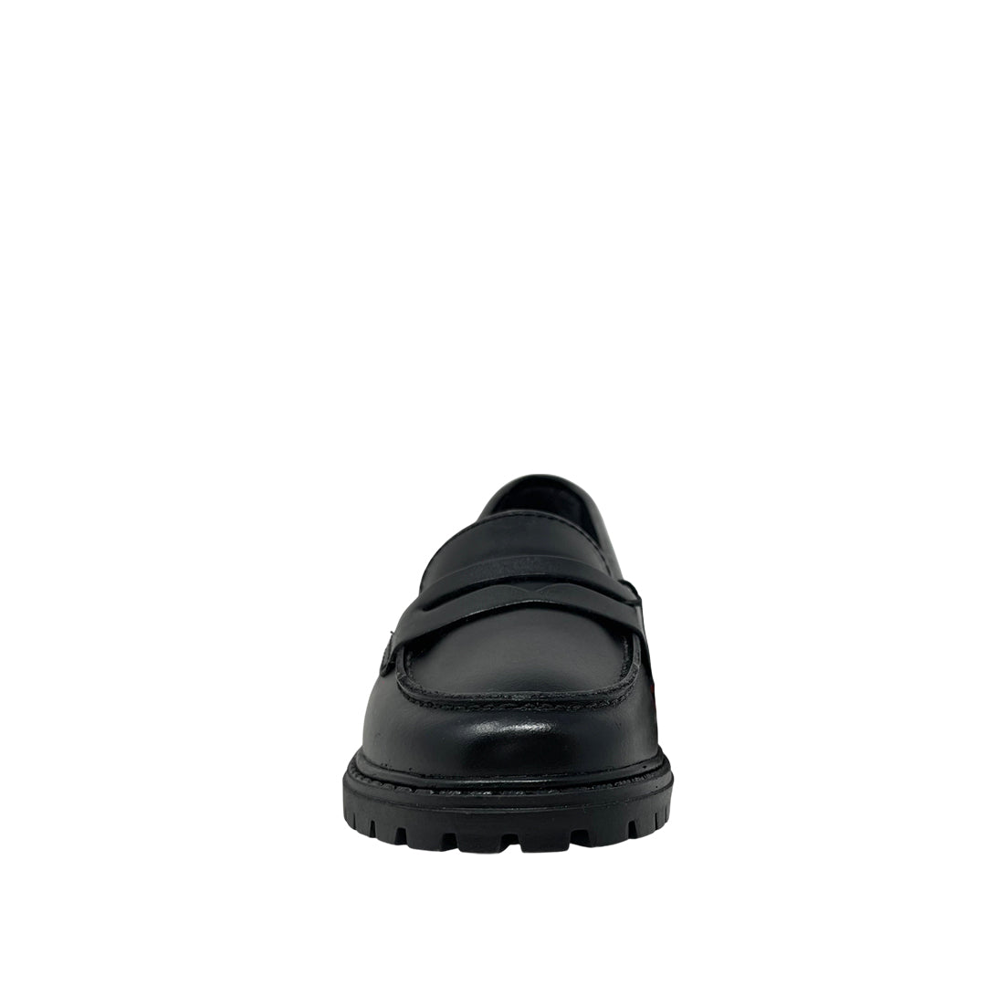 Mocasines escolares Aisling para niña color negro