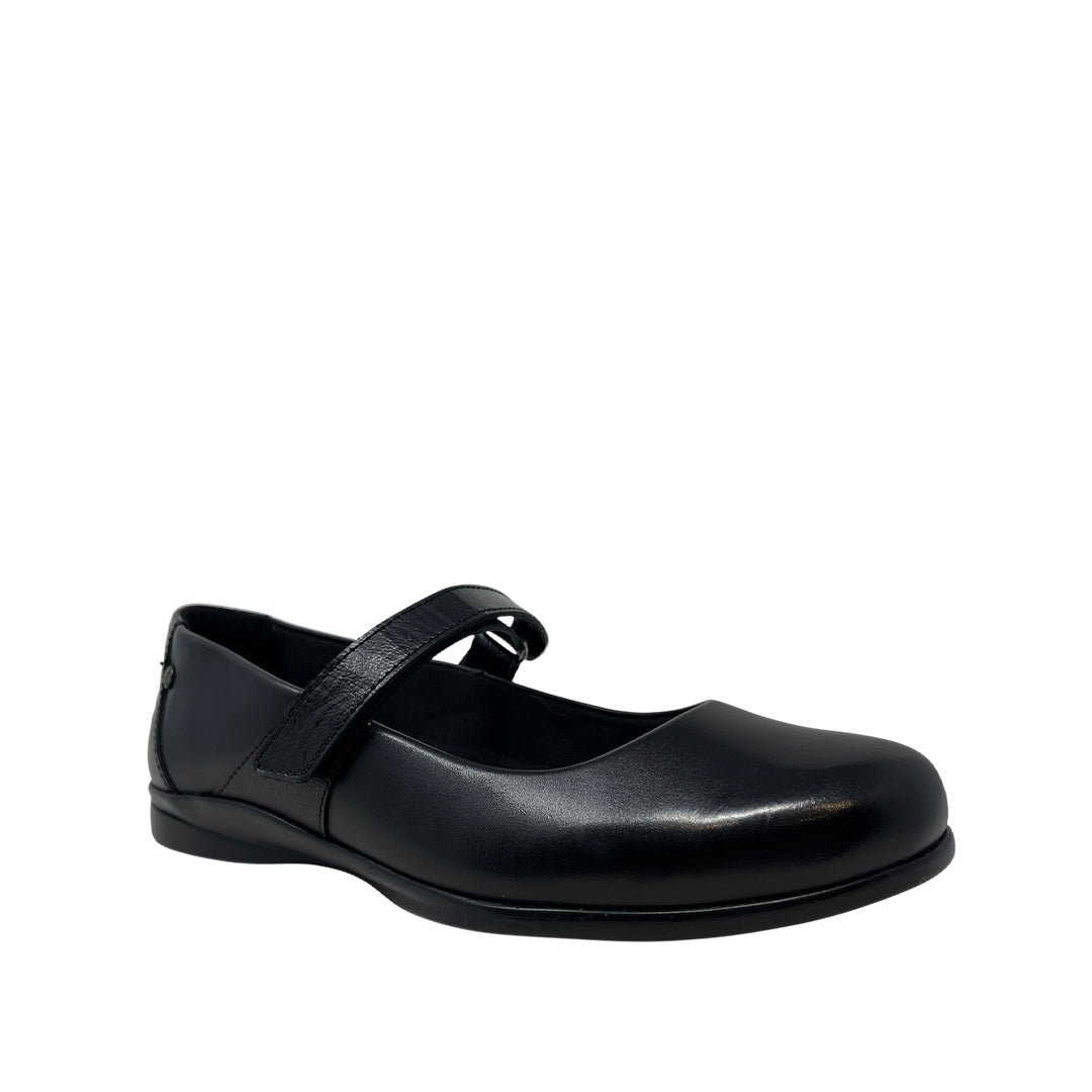Ballerinas escolares Nicolette para mujer color negro