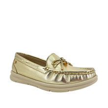 Mocasines Raque para mujer color dorado