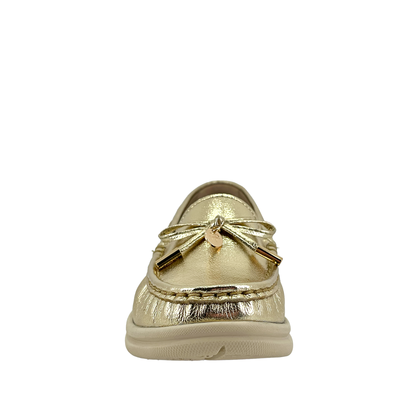 Mocasines Raque para mujer color dorado