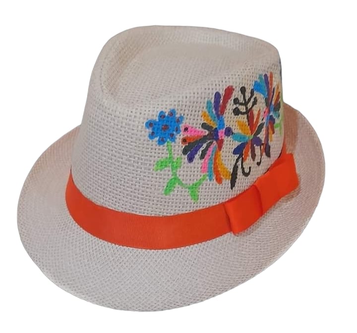 Sombrero estilo cubano - Pintado a mano