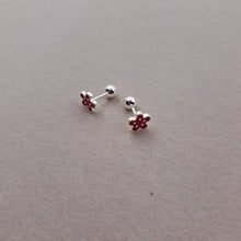 Arete Flor Plata 925
