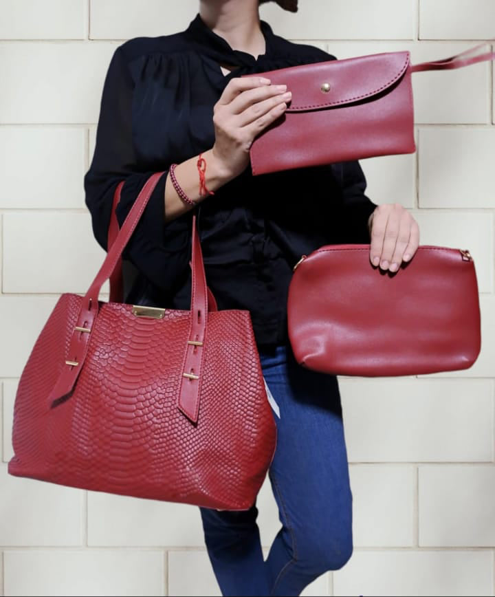 Set de cartera necklace #4261ros rojo