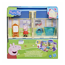 Peppa Pig Pop-Open Playgroup Playset con figura.