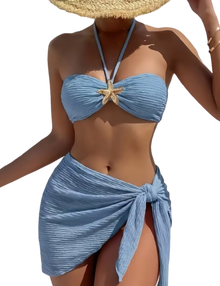 Traje de Baño Azul Celeste
