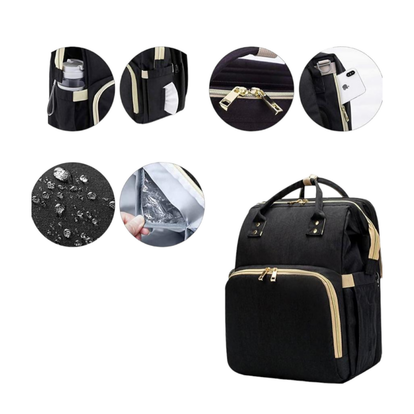 Bolsón Pañalera 3 en 1