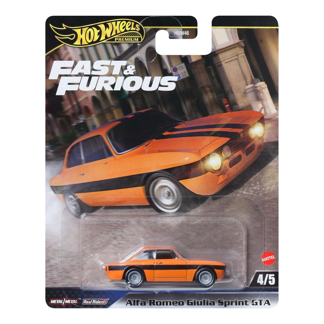 Hot Wheels Premium Fast & Furious Alfa Romeo Giulia Sprint GTA.