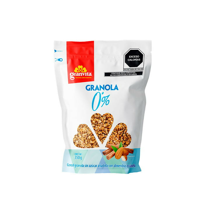 GRANOLAS - 0% azúcar con Almendras y canela - Bolsa 350g
