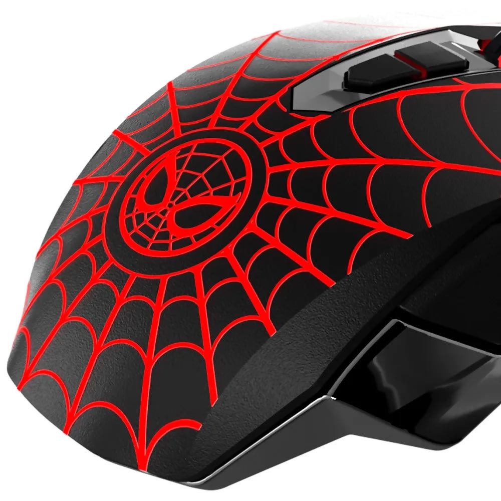 Marvel Spider-Man gaming mouse wrd w/light