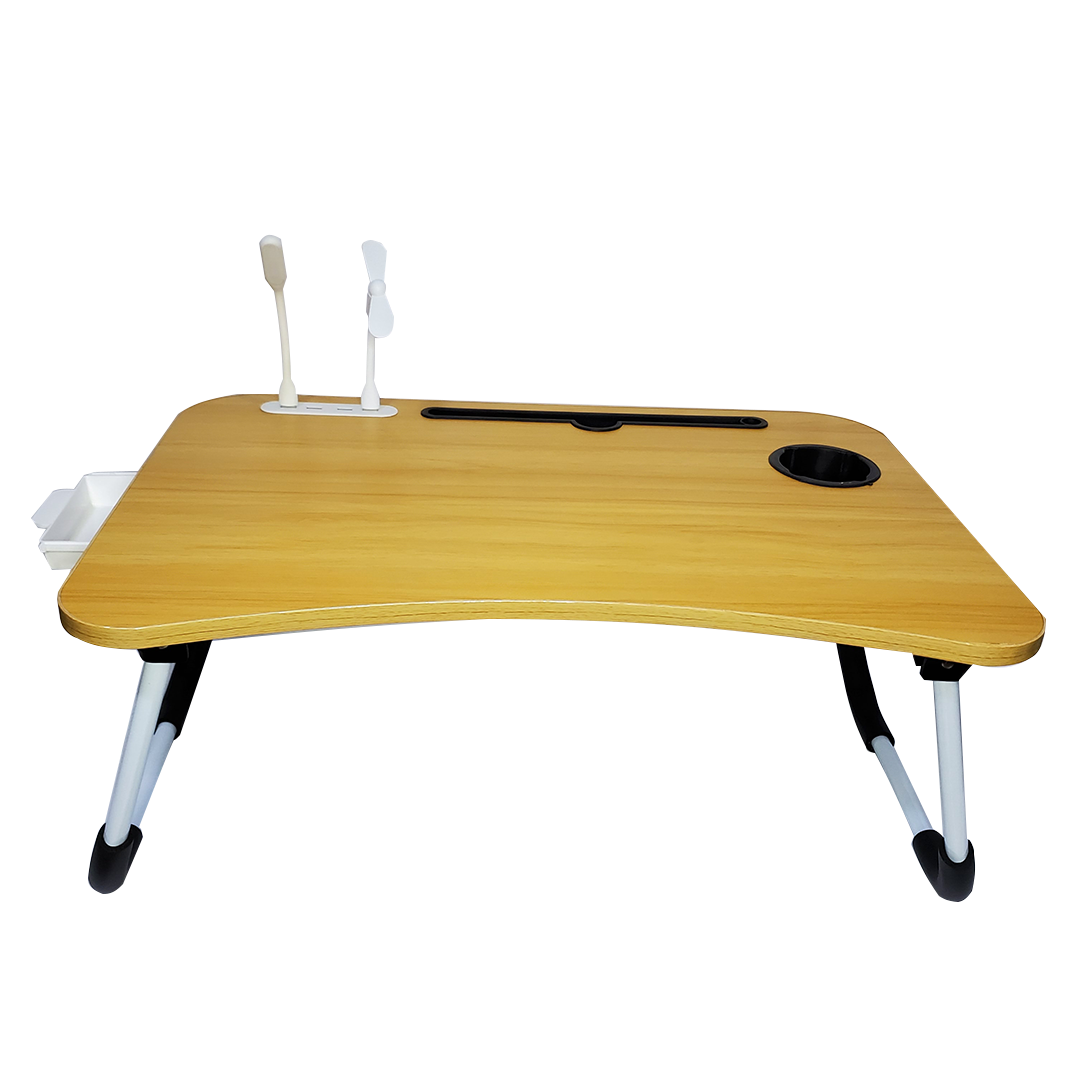 Mesa plegable con puertos USB - Brown