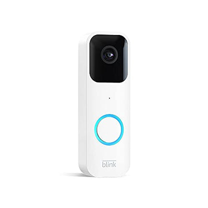 Blink Video Doorbell | Two-way audio, HD video, motion and chime app alerts and Alexa enabled — wired or wire-free (Black)