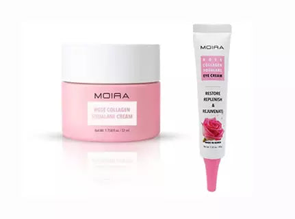 KIT MOIRA CUIDADO DE LA PIEL ROSE COLLAGEN SQUALANE EYE CREAM CREMA FACIAL MOIRA