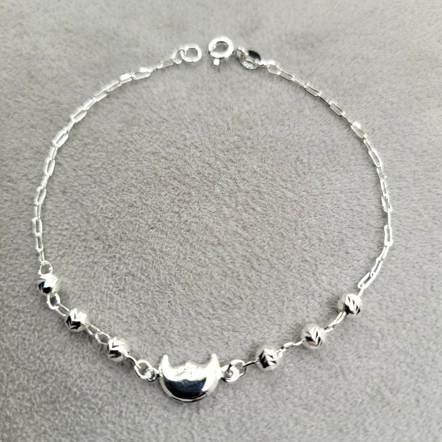 Pulsera luna plata 925