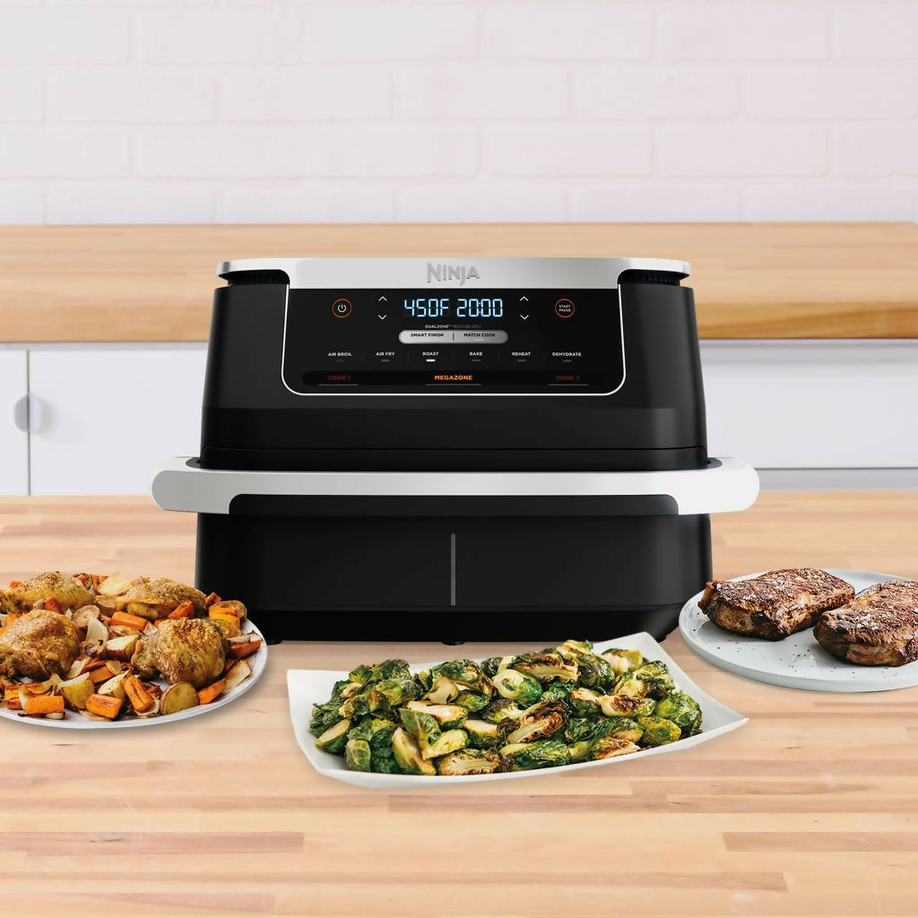 Freidora de Aire Ninja de 6.2 L /209 Oz con Cesta de Doble Zona