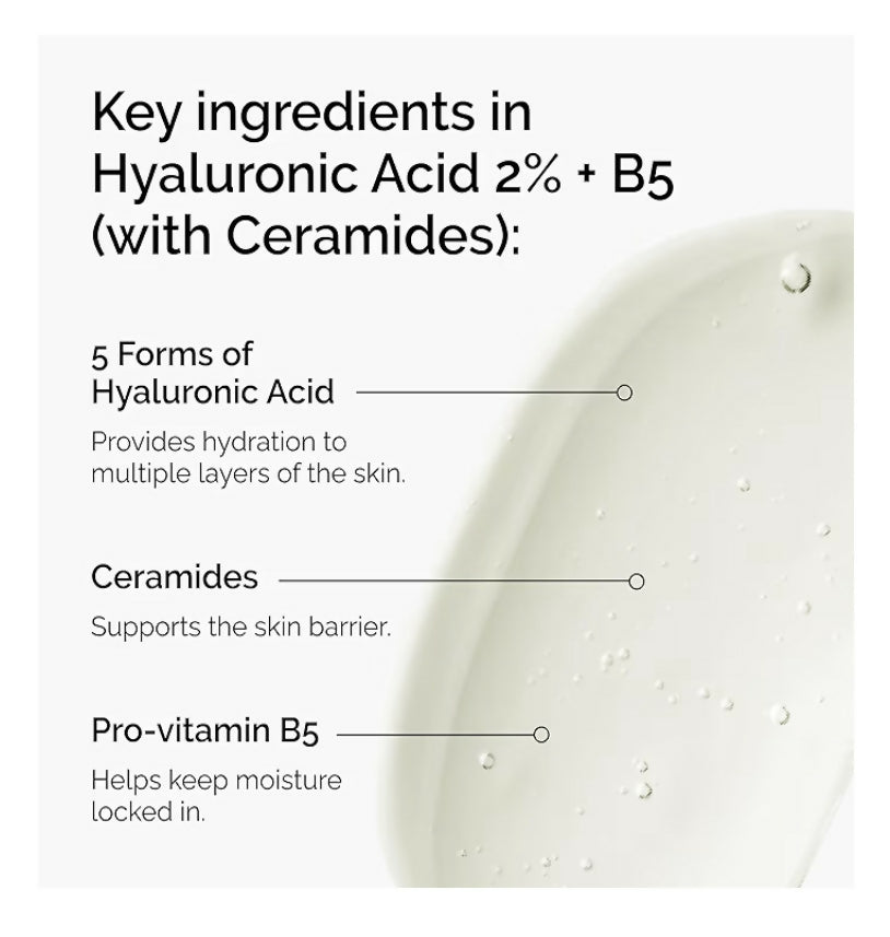 Ácido Hialurónico 2% + B5 The Ordinary