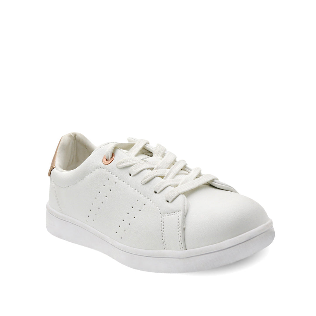 Sneakers Kayla color blanco oro rosa