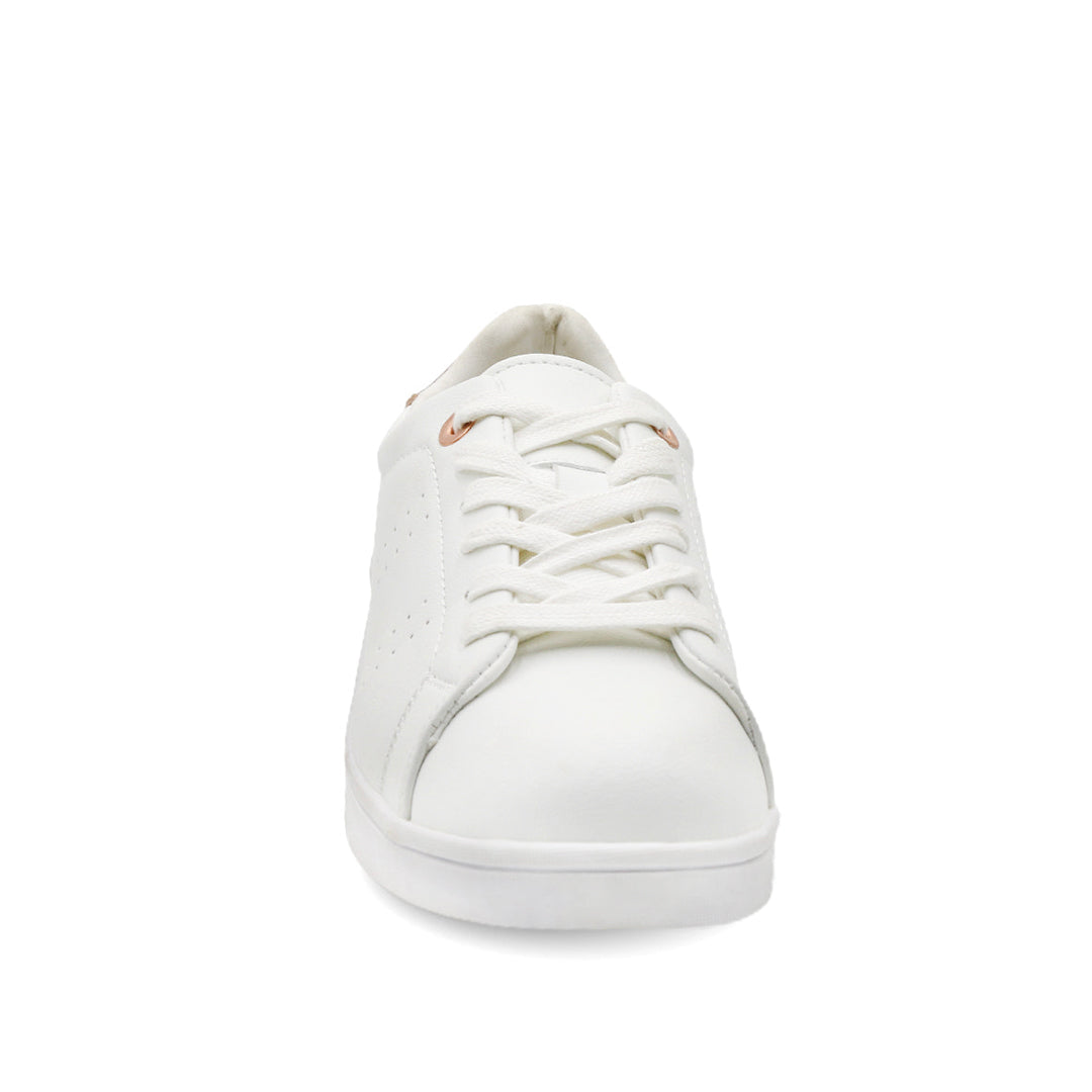 Sneakers Kayla color blanco oro rosa