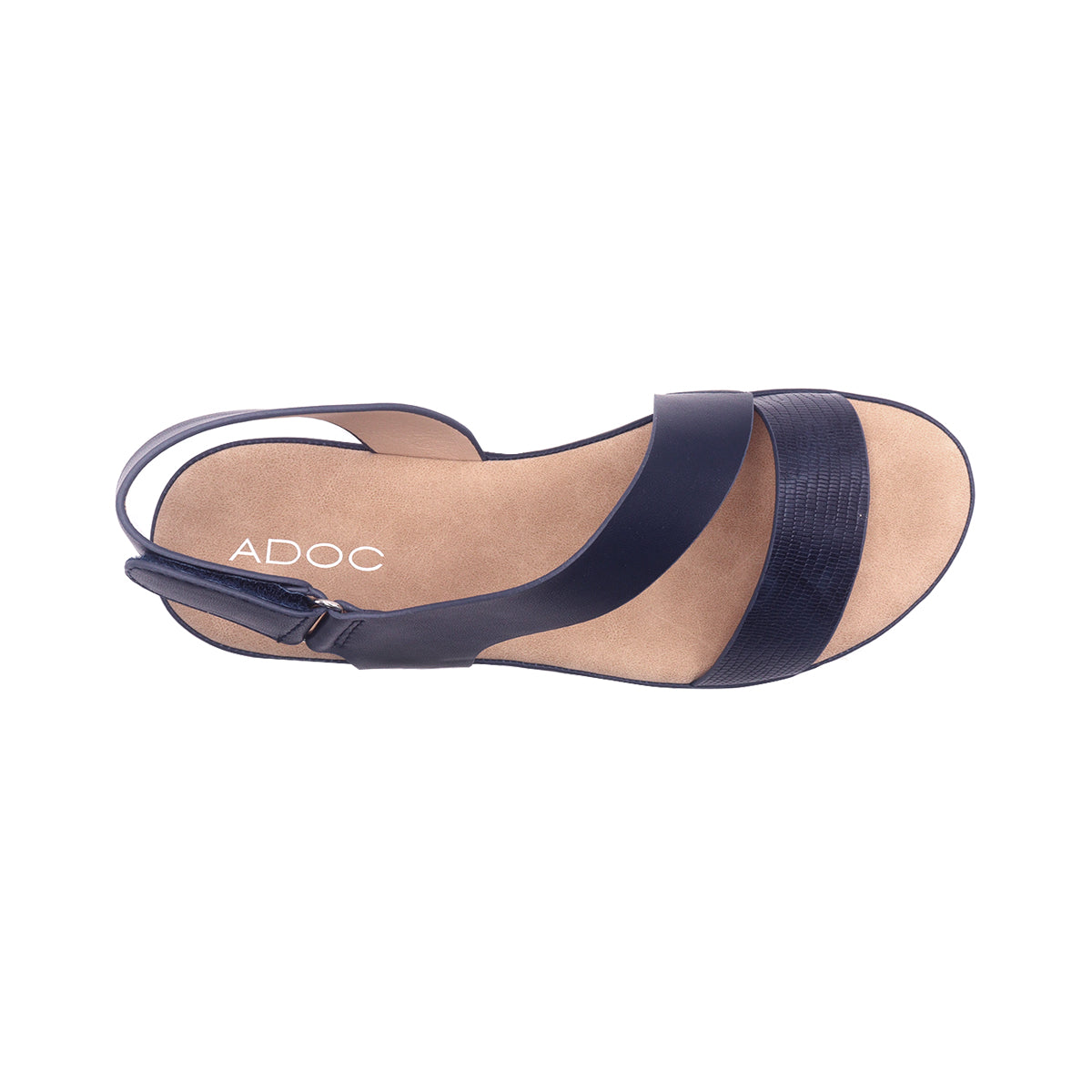 Sandalias flats Eylin navy para Mujer