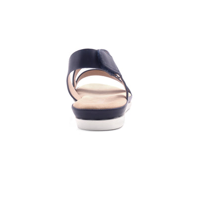 Sandalias flats Eylin navy para Mujer