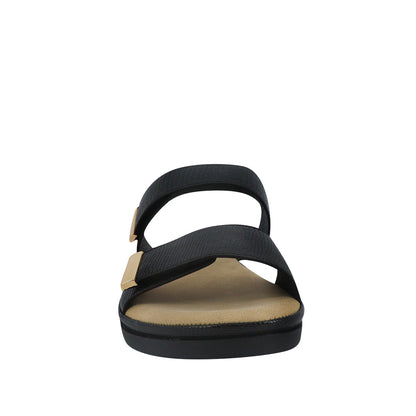 Sandalias flats Carlota negro para Mujer
