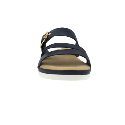 Sandalias flats Olessa navy para Mujer
