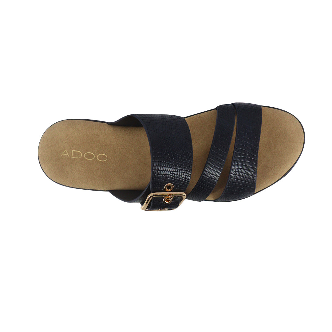 Sandalias flats Olessa navy para Mujer