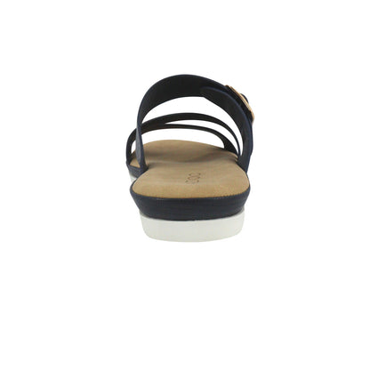 Sandalias flats Olessa navy para Mujer