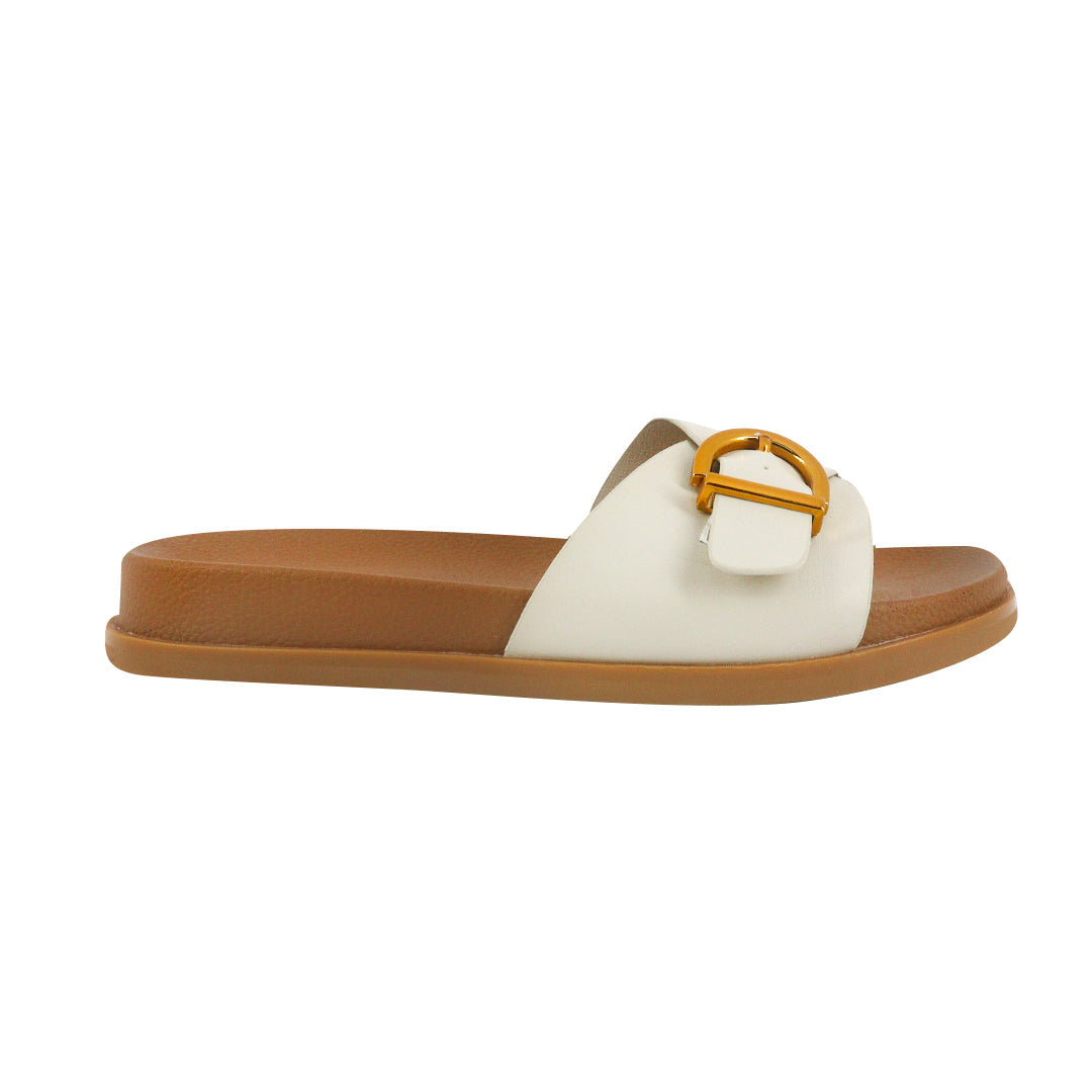 Sandalias flats Robyn blanco para Mujer