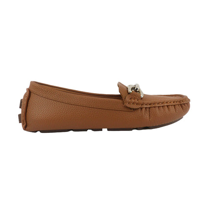 Mocasines Samia color cognac para mujer