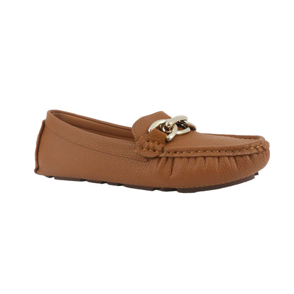 Mocasines Samia color cognac para mujer