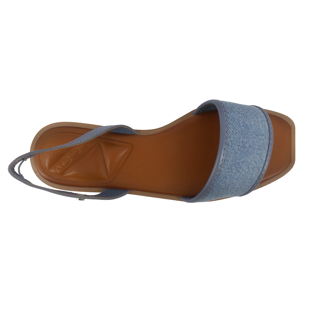 Sandalias flats Carissa color azul para mujer