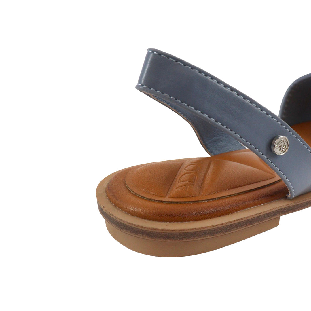 Sandalias flats Carissa color azul para mujer