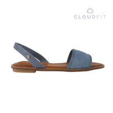 Sandalias flats Carissa color azul para mujer