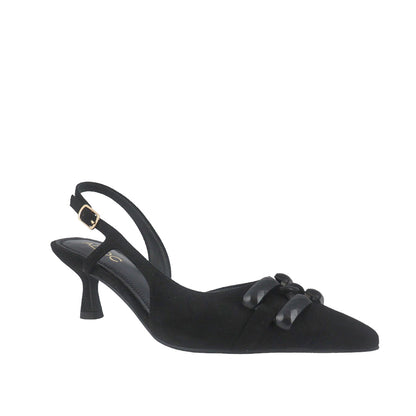 Tacones slingback Fabiola color negro