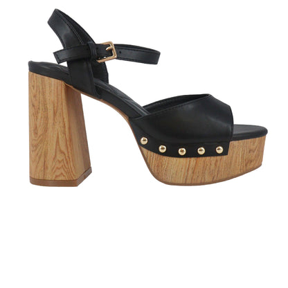 Sandalias de tacón Anetta color negro para mujer