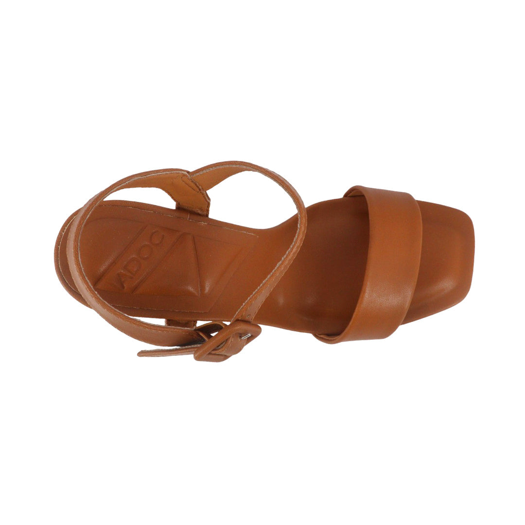 Sandalias de cuña Capri color tan para mujer
